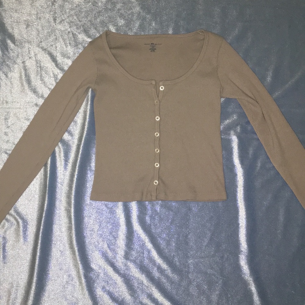 Brandy Melville Zelly Long Sleeve Top Ribbed